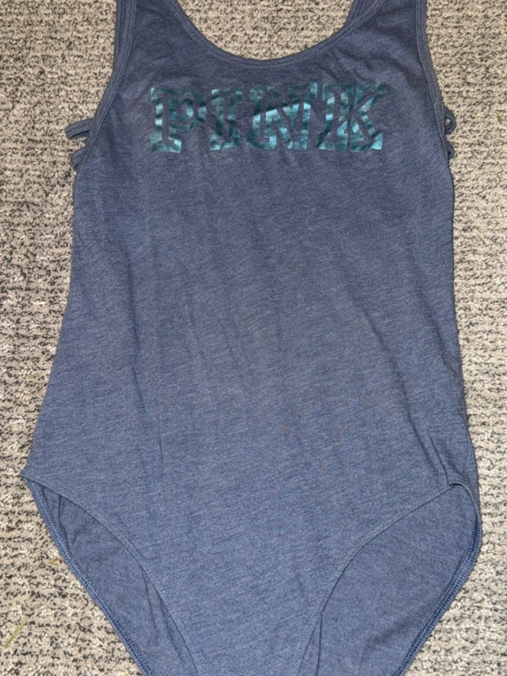 PINK Victoria's Secret Heather Blue Tank Top
